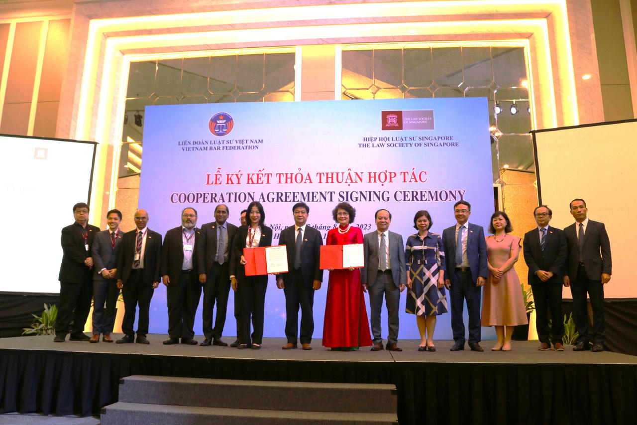 Liên đoàn Luật sư Việt Nam hợp tác với Hiệp hội Luật sư Singapore 