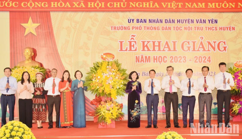 Ủy viên Bộ Chính trị, Thường trực Ban Bí thư Trương Thị Mai làm việc tại Yên Bái