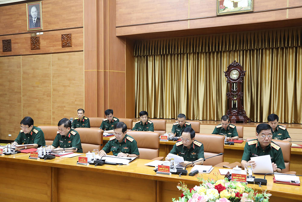 Đại tướng Phan Văn Giang chủ trì Hội nghị Quân ủy Trung ương