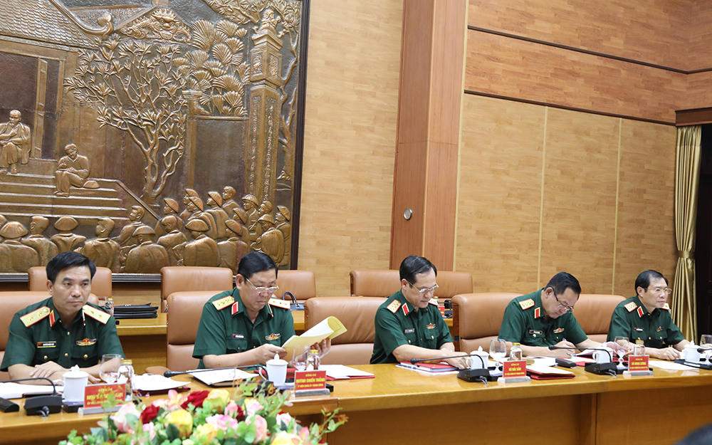 Đại tướng Phan Văn Giang chủ trì Hội nghị Quân ủy Trung ương