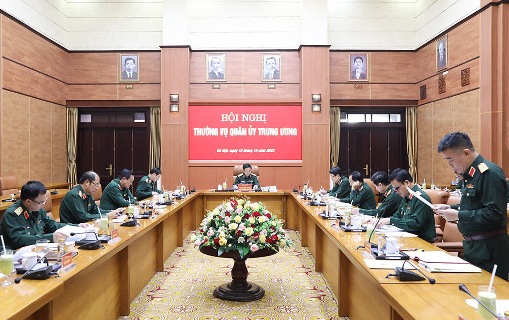 Thường vụ Quân ủy Trung ương cho ý kiến về chế độ, chính sách đối với cán bộ Quân đội nghỉ hưu