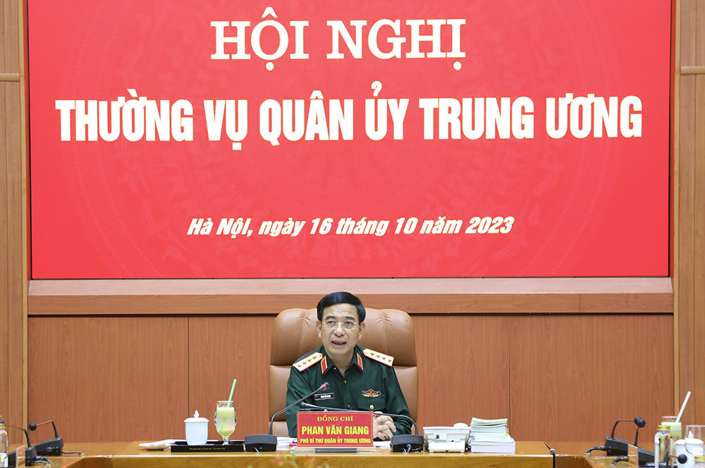 Thường vụ Quân ủy Trung ương cho ý kiến về chế độ, chính sách đối với cán bộ Quân đội nghỉ hưu