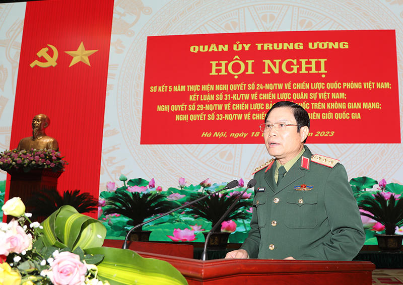 Quân ủy Trung ương sơ kết 5 năm thực hiện các nghị quyết, kết luận về chiến lược quân sự, quốc phòng