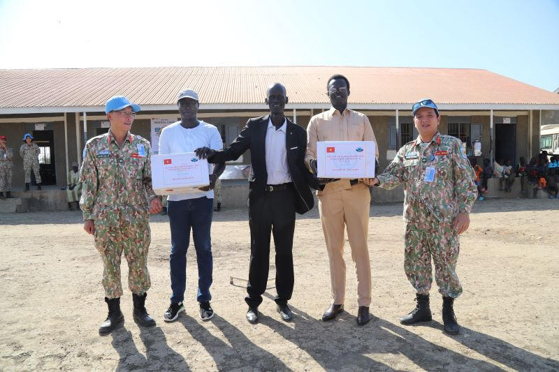 Nhiều hoạt động hướng tới kỷ niệm 79 năm Ngày thành lập Quân đội nhân dân Việt Nam tại Phái bộ UNISFA