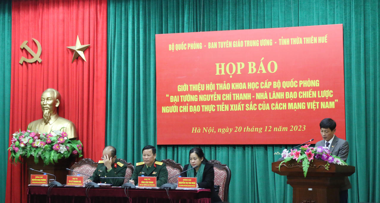 Sắp diễn ra Hội thảo khoa học về Đại tướng Nguyễn Chí Thanh