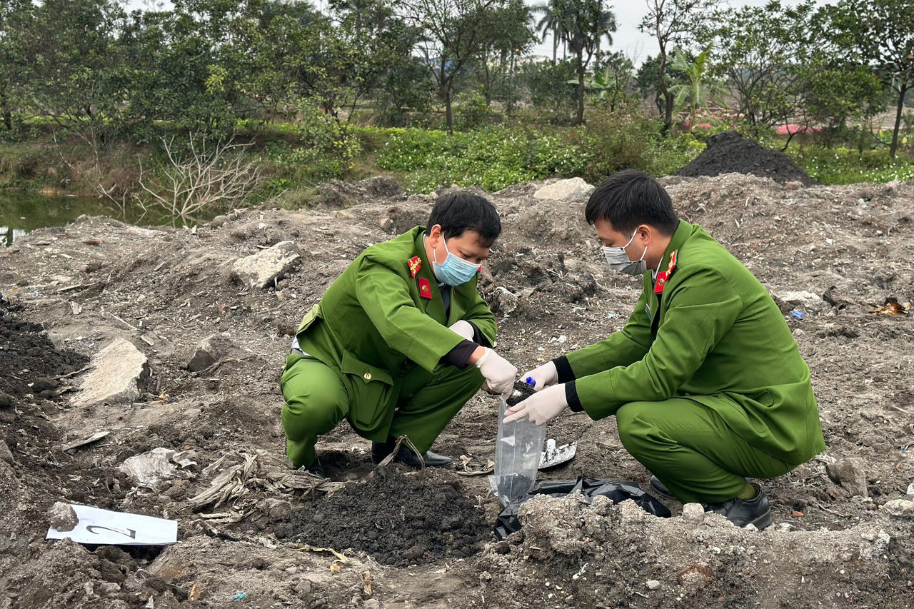 Phát hiện địa điểm nghi vấn san lấp, đổ thải trái phép tại Bắc Ninh 