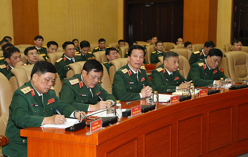 Thượng tướng Nguyễn Tân Cương chủ trì Hội nghị Giao ban trực tuyến và chúc Tết toàn quân