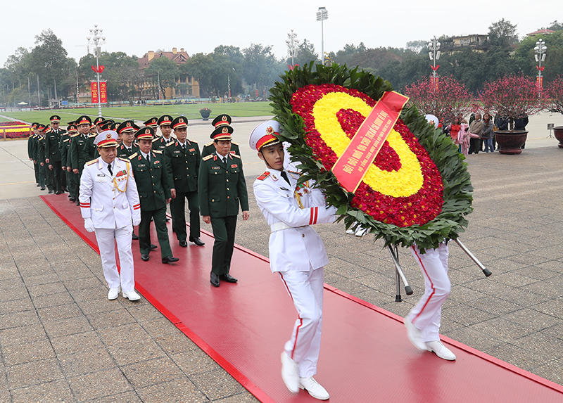 Thượng tướng Nguyễn Tân Cương chủ trì Hội nghị Giao ban trực tuyến và chúc Tết toàn quân