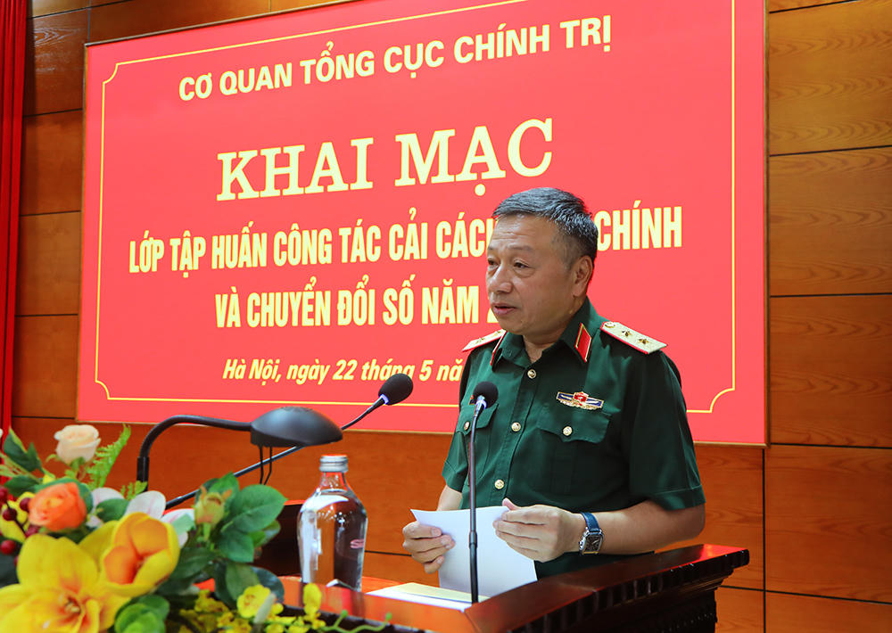 Khai mạc tập huấn về cải cách hành chính và chuyển đổi số Cơ quan Tổng cục Chính trị năm 2024