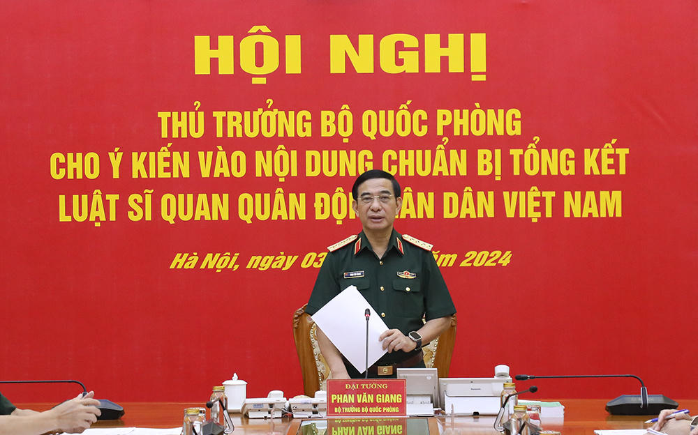 Chuẩn bị chu đáo cho tổng kết Luật Sĩ quan QĐND Việt Nam