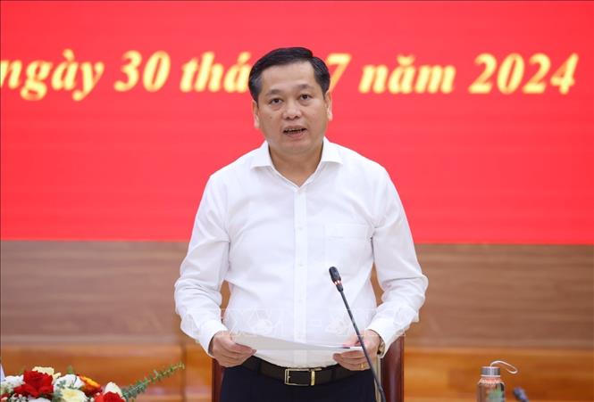 Thường trực Ban Bí thư Lương Cường làm việc với Đảng ủy Khối Doanh nghiệp Trung ương