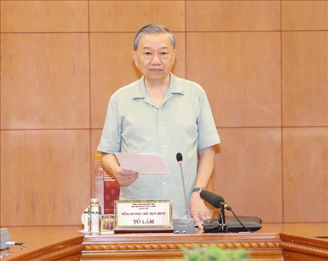 Tổng Bí thư, Chủ tịch nước Tô Lâm chủ trì họp Phiên thứ hai Tiểu ban Nhân sự Đại hội XIV của Đảng