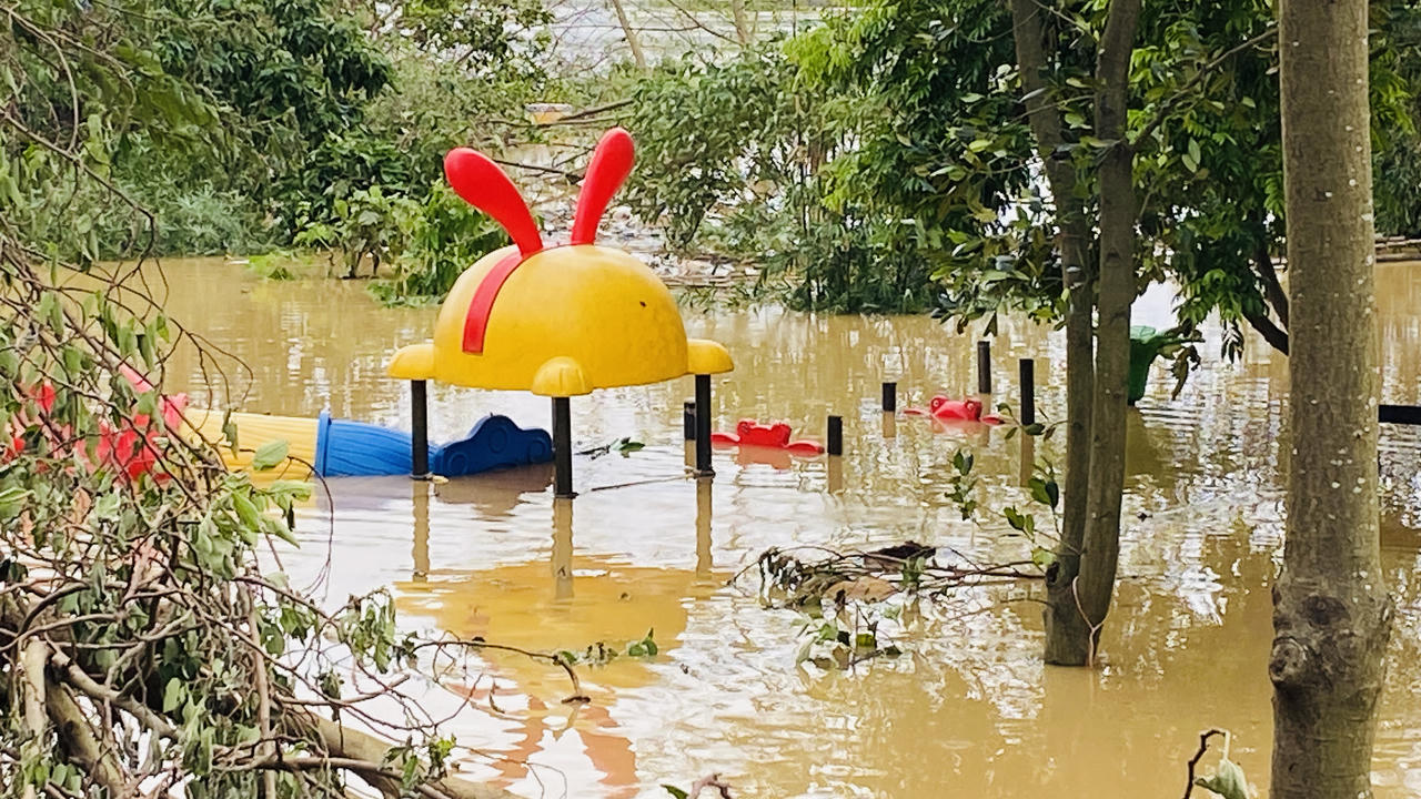 Nước lũ sông Hồng lên nhanh, người dân 'vùng ven' sông bình tĩnh chống lũ