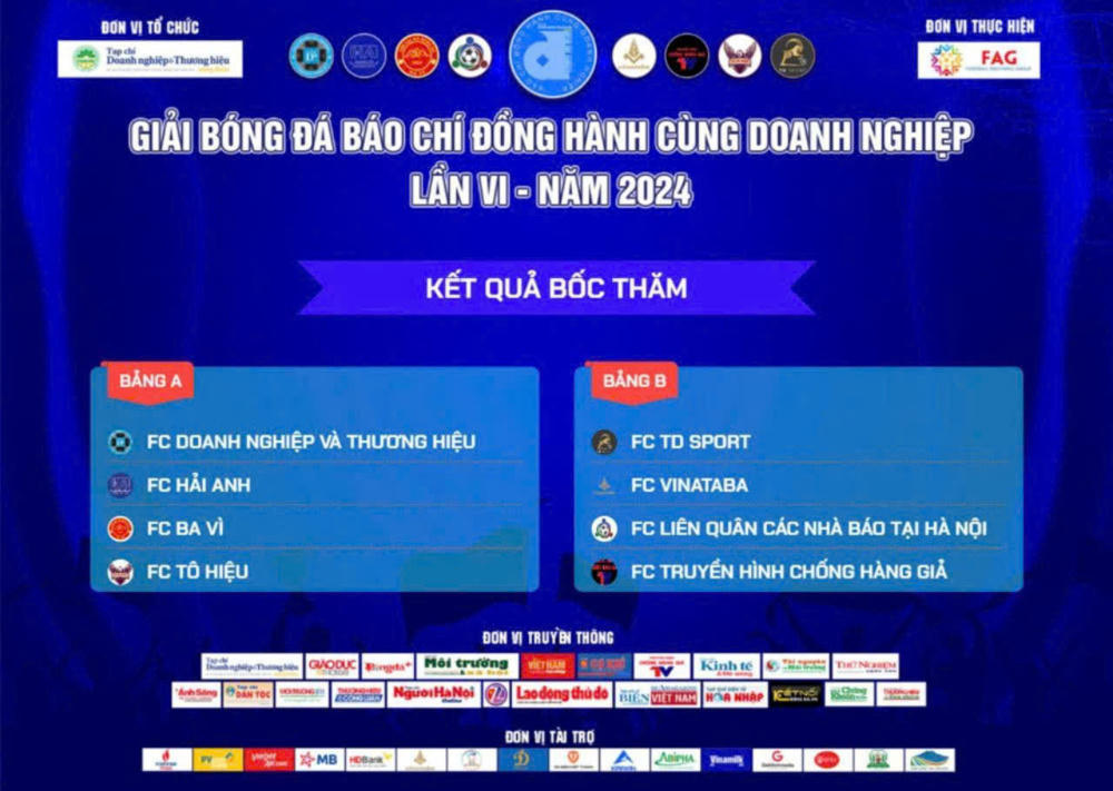 Giải bóng đá 'Báo chí đồng hành cùng doanh nghiệp' lần VI – năm 2024: Nhiều nhân tố mới góp mặt trong FC Liên quân các nhà báo tại Hà Nội