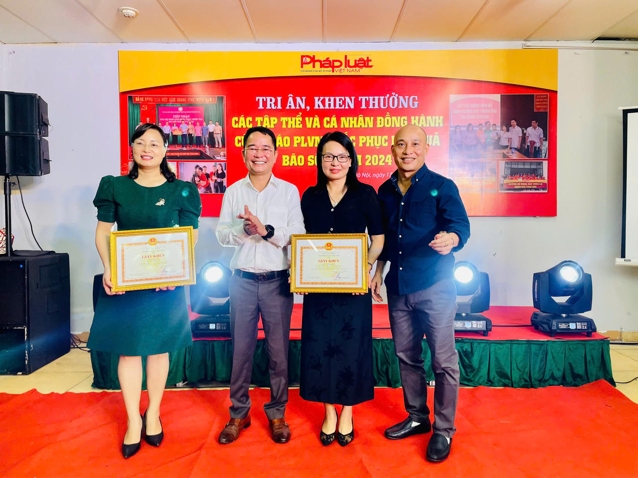 Báo Pháp luật Việt Nam tri ân, khen thưởng cá nhân, doanh nghiệp chung sức hỗ trợ đồng bào thiệt hại do bão lũ 