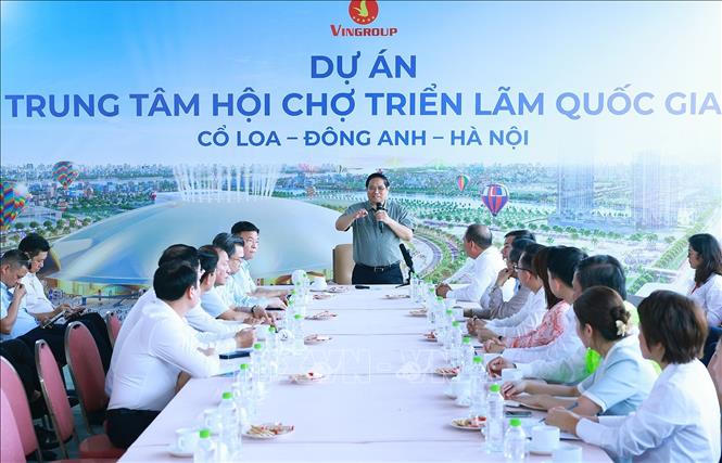 Thủ tướng Phạm Minh Chính: Xây dựng Trung tâm Hội chợ Triển lãm và cầu Tứ Liên thành biểu tượng của Hà Nội