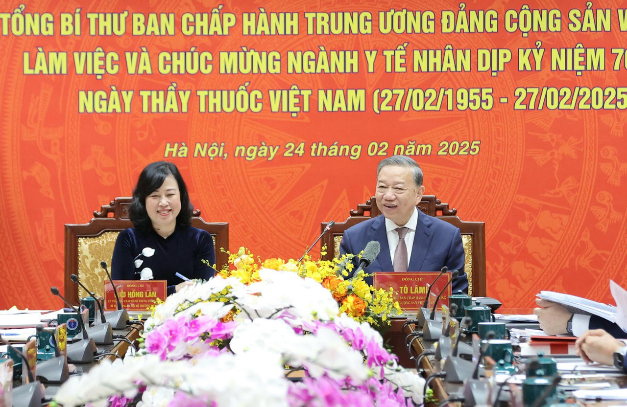 Tổng Bí thư Tô Lâm: Ngành y tế Việt Nam đã có những bước đột phá nâng cao chất lượng điều trị, phát triển y học hiện đại