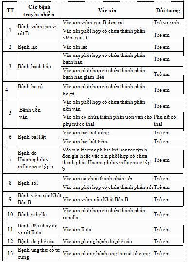 Đề xuất đưa thêm 2 vaccine vào Chương trình tiêm chủng mở rộng