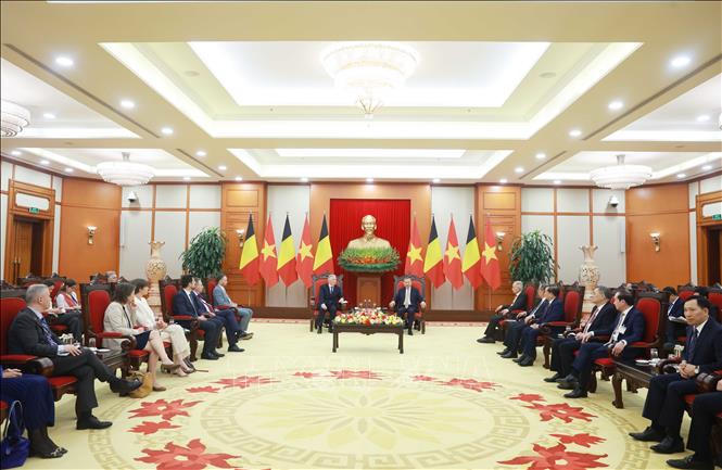 Tổng Bí thư Tô Lâm tiếp Nhà Vua Bỉ