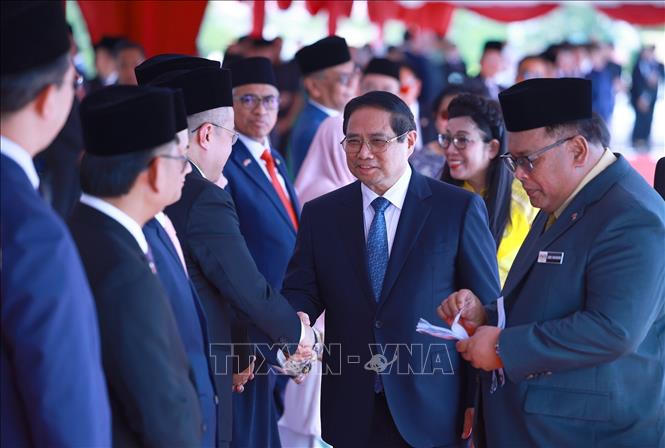 Lễ đón chính thức Thủ tướng Phạm Minh Chính thăm Malaysia