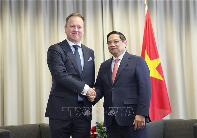 Thủ tướng Phạm Minh Chính làm việc với các doanh nghiệp Estonia, thúc đẩy triển khai các dự án tại Việt Nam