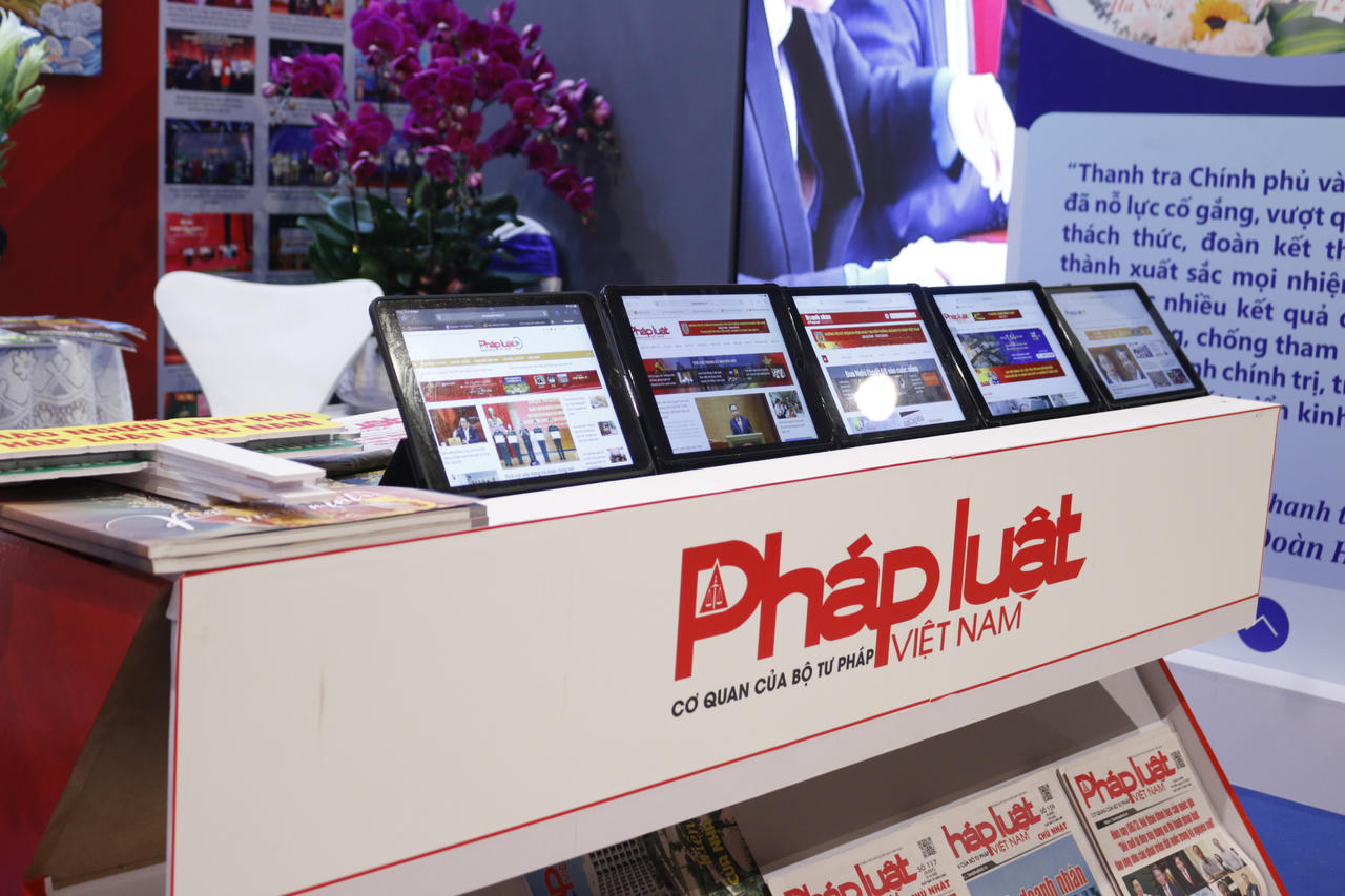 Hình ảnh ấn tượng báo Pháp luật Việt Nam tại Hội báo toàn quốc 2025 