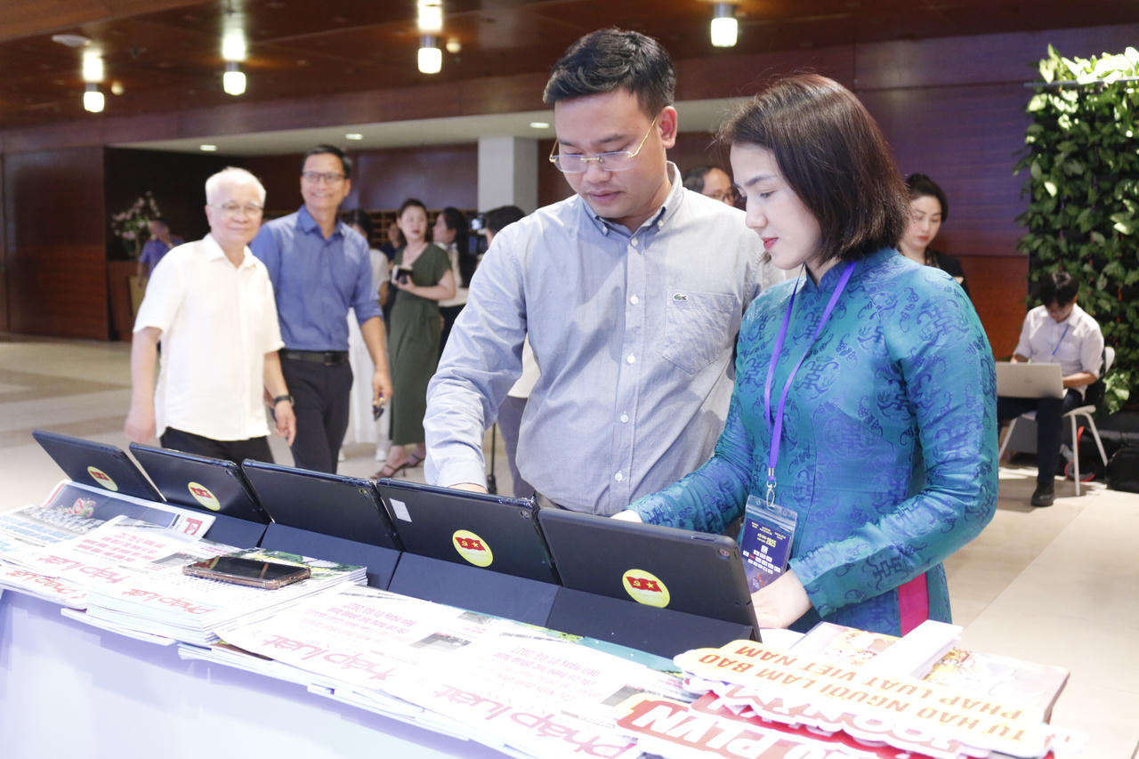 Hình ảnh ấn tượng báo Pháp luật Việt Nam tại Hội báo toàn quốc 2025 