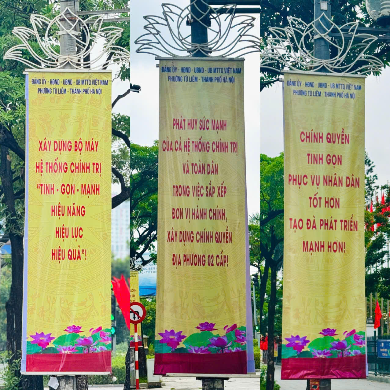 Hà Nội rực rỡ cờ hoa chào đón ngày chính thức vận hành chính quyền địa phương 2 cấp