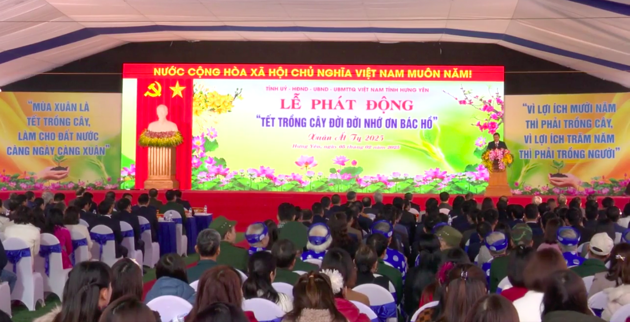 Tổng Bí thư Tô Lâm dự Lễ phát động "Tết trồng cây đời đời nhớ ơn Bác Hồ" Xuân Ất Tỵ năm 2025 tại Hưng Yên