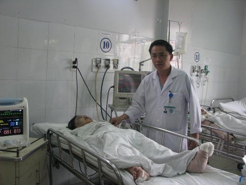 2 trẻ gặp nạn trên cầu Thuận Phước đang nguy kịch