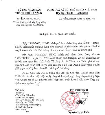 Chỉ đạo mới nhất vụ “biệt phủ” xây trái phép chân núi Hải Vân 