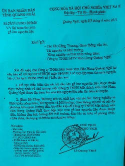 Chính quyền Quảng Ngãi phân biệt doanh nghiệp, "bên trọng, bên khinh"?