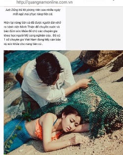 Tung tin “nàng tiên cá”, bị phạt 5 triệu đồng