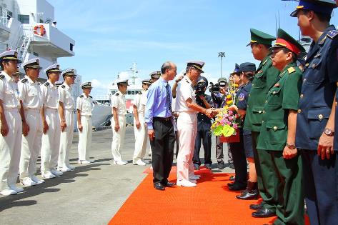 Lực lượng Bảo vệ biển Nhật Bản thăm hữu nghị Đà Nẵng