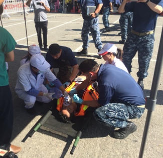 Thủy thủ 13 quốc gia tham gia “cứu hộ, cứu nạn” trên sông Hàn