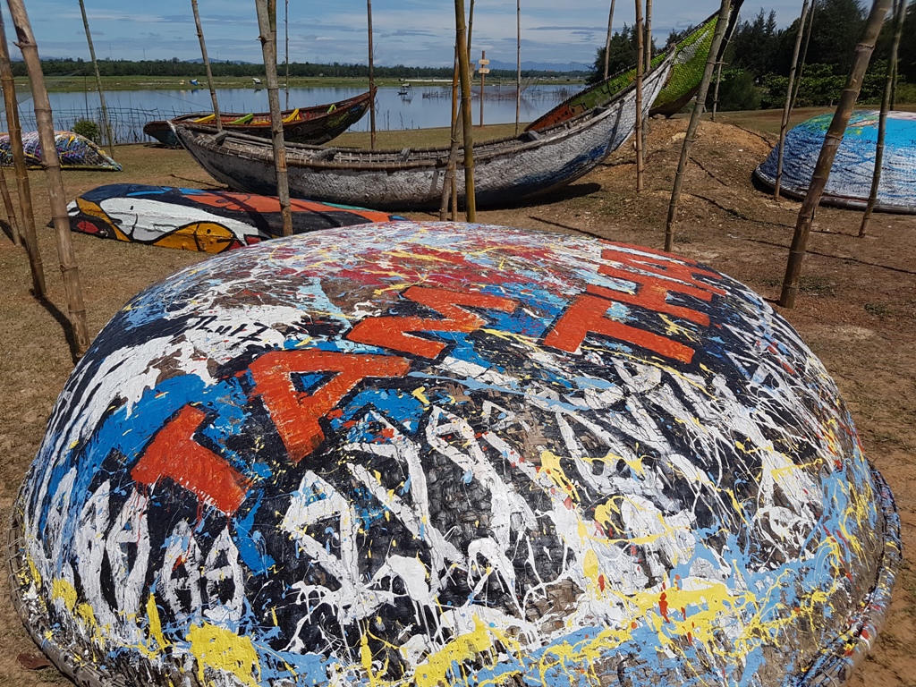 Chiêm ngưỡng con đường nghệ thuật từ những chiếc thuyền thúng tại Quảng Nam