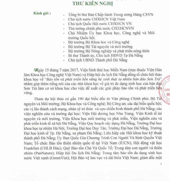 Hiệp hội Du lịch Đà Nẵng tiếp tục gửi kiến nghị liên quan đến bảo tồn và phát  triển bán đảo Sơn Trà