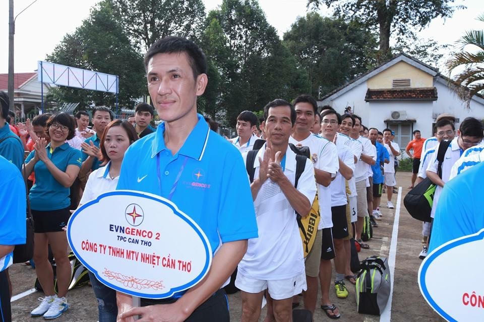 12 đơn vị về tranh tài Hội thao công nhân viên chức Tổng công ty phát điện 2 