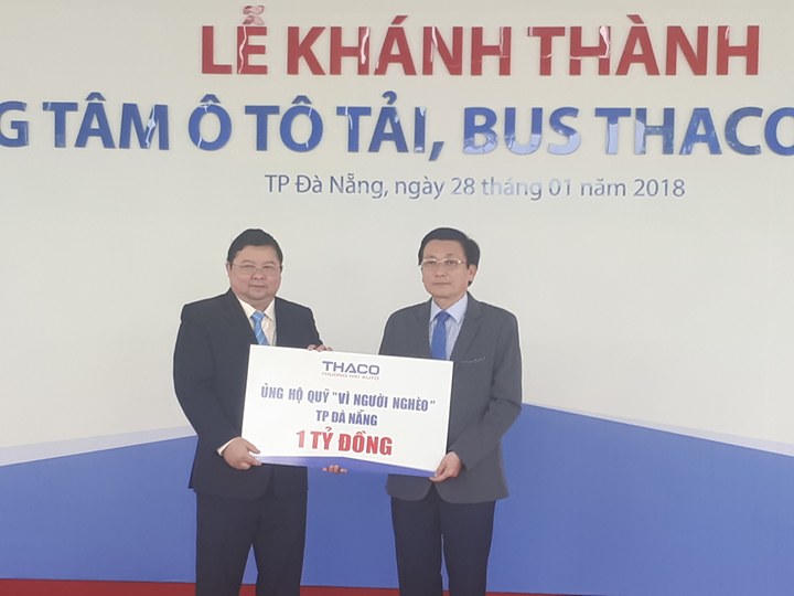 Đà Nẵng: Khánh thành Trung tâm trưng bày và dịch vụ xe tải, bus Thaco đầu tiên trên cả nước