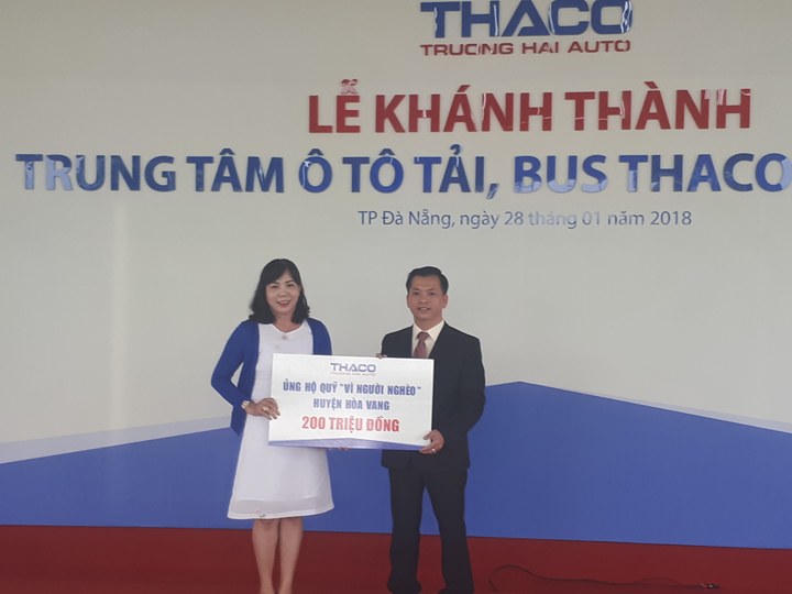 Đà Nẵng: Khánh thành Trung tâm trưng bày và dịch vụ xe tải, bus Thaco đầu tiên trên cả nước