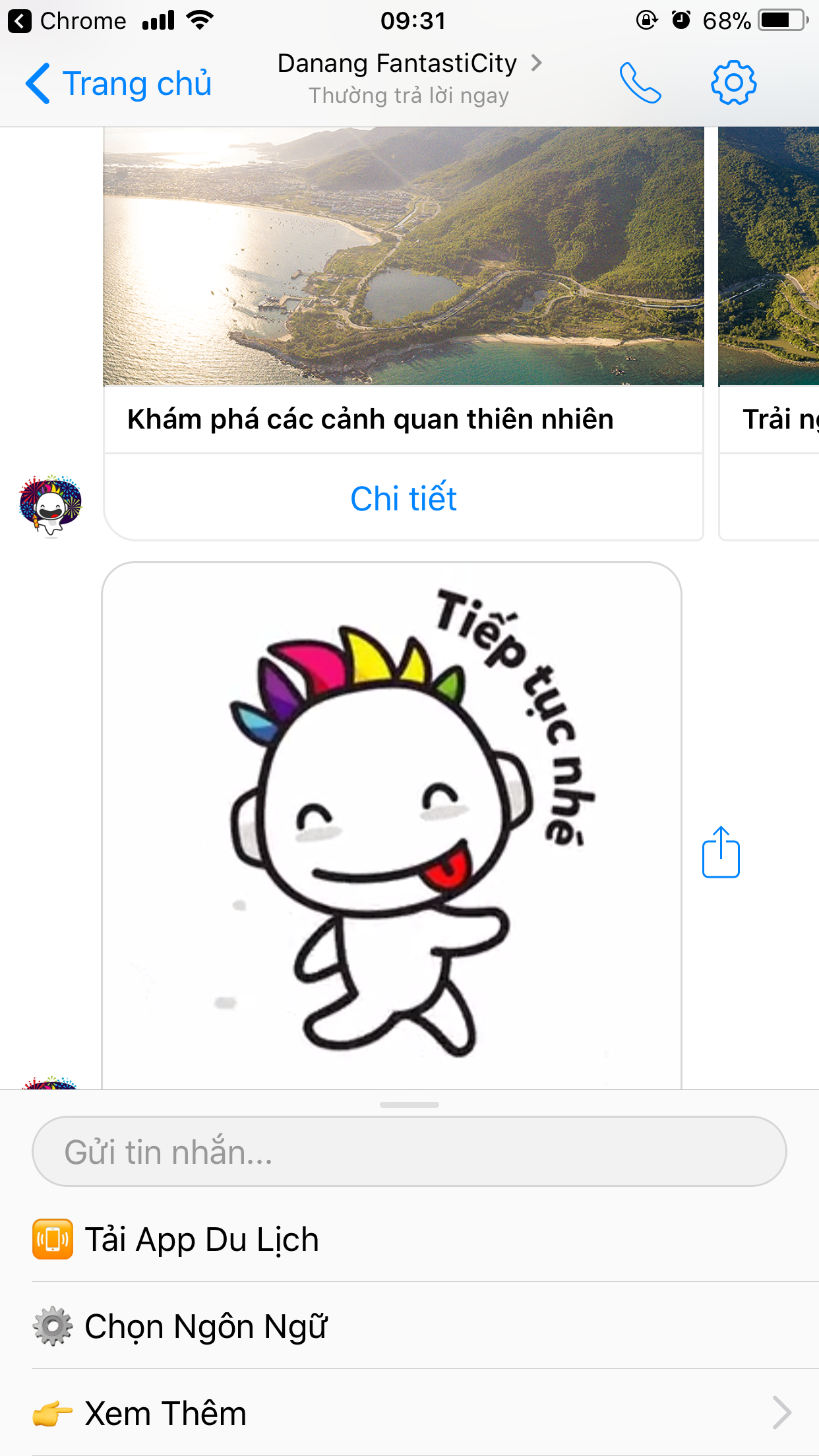 Đến Đà Nẵng du lịch, đừng quên dùng Chatbot 