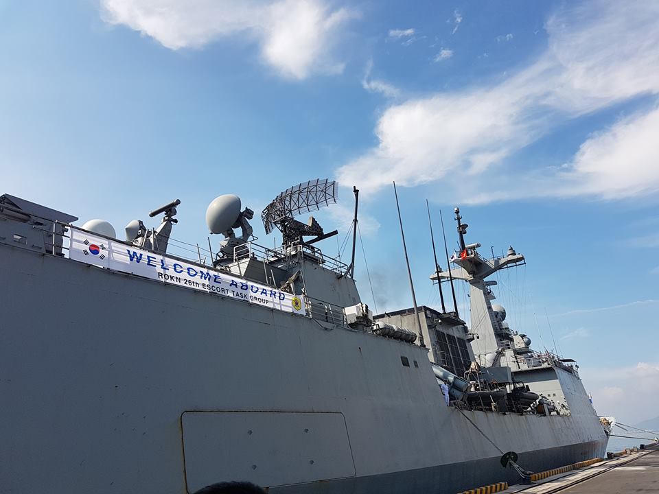 Tàu khu trục cùng hơn 300 sỹ quan, thủy thủ Hàn Quốc thăm Đà Nẵng