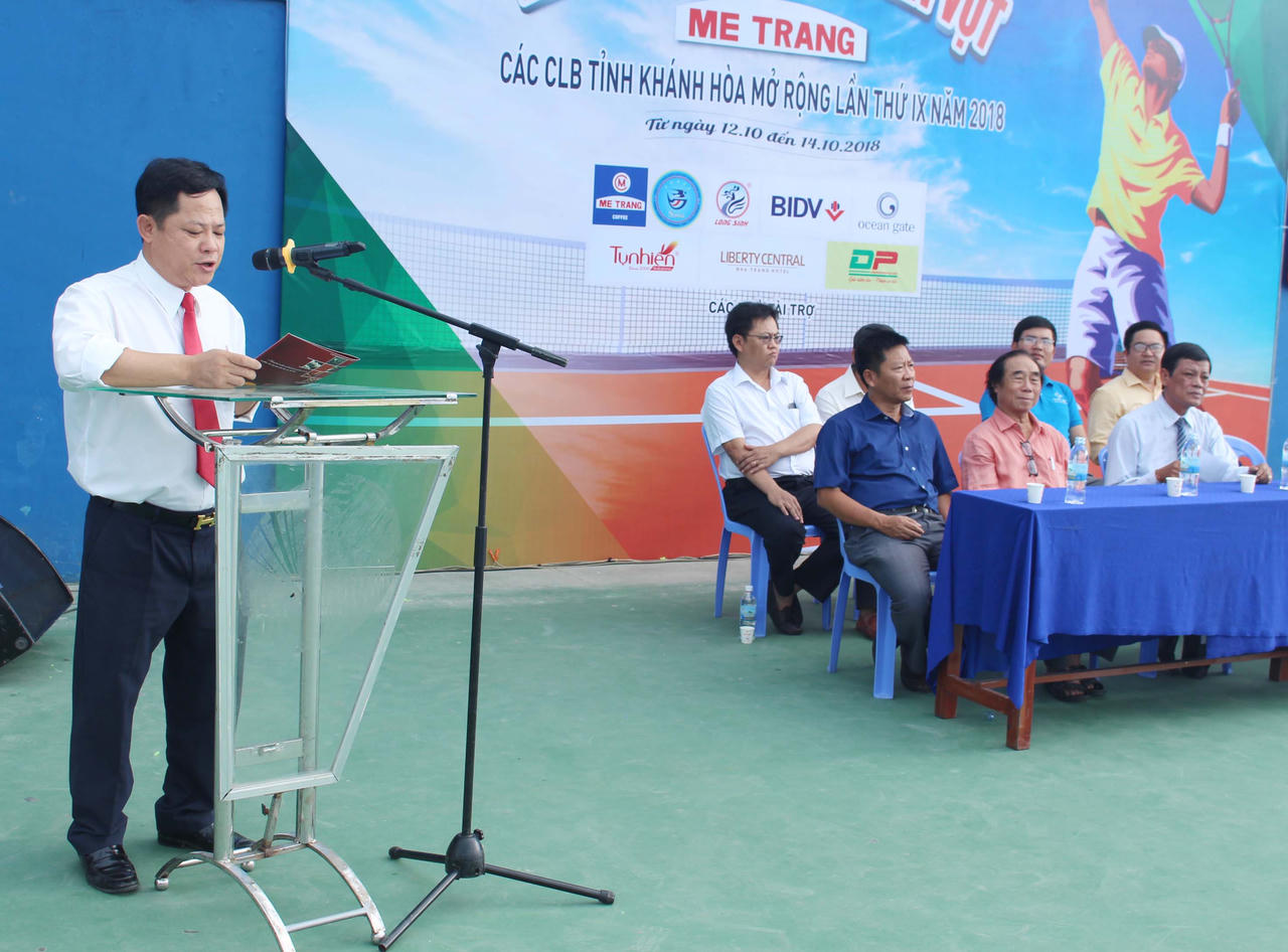 Khai mạc giải quần vợt các CLB Khánh Hòa mở rộng cúp Mê Trang lần thứ IX