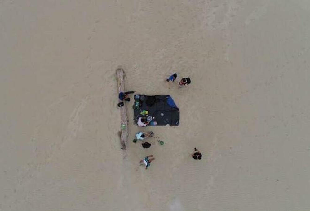 Xuất hiện cồn cát 'khủng' ngoài khơi biển Hội An