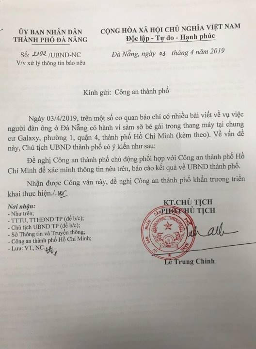 Nguyên Phó Viện trưởng VKSND Đà Nẵng nói thế nào về hành động với bé gái trong thang máy?