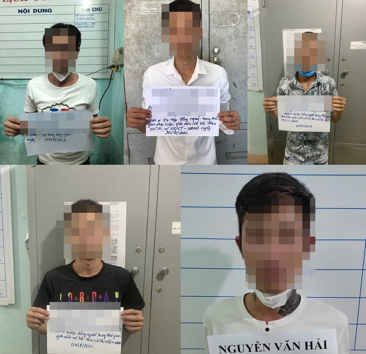 Tụ tập ăn nhậu giữa mùa dịch, nhóm thanh niên nam nữ bị phạt 105 triệu đồng