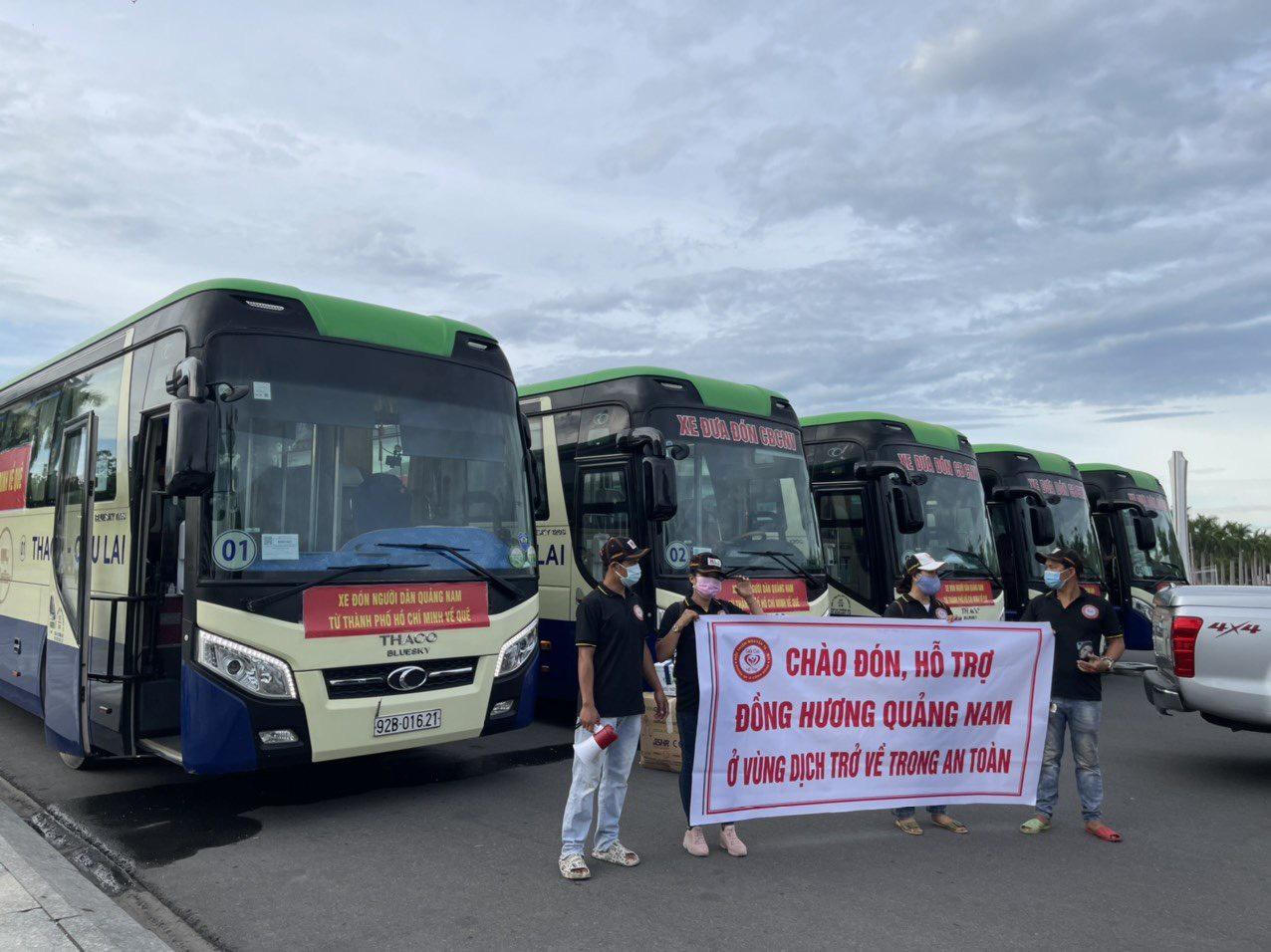 Quảng Nam đón gần 500 sinh viên tại TP Hồ Chí Minh về quê