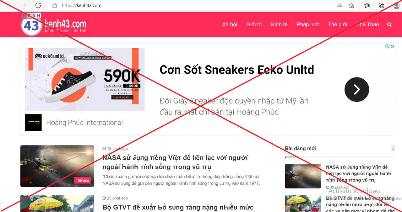 Loạn trang thông tin điện tử, Fanpage chuyên "ăn cắp" tin bài của các báo