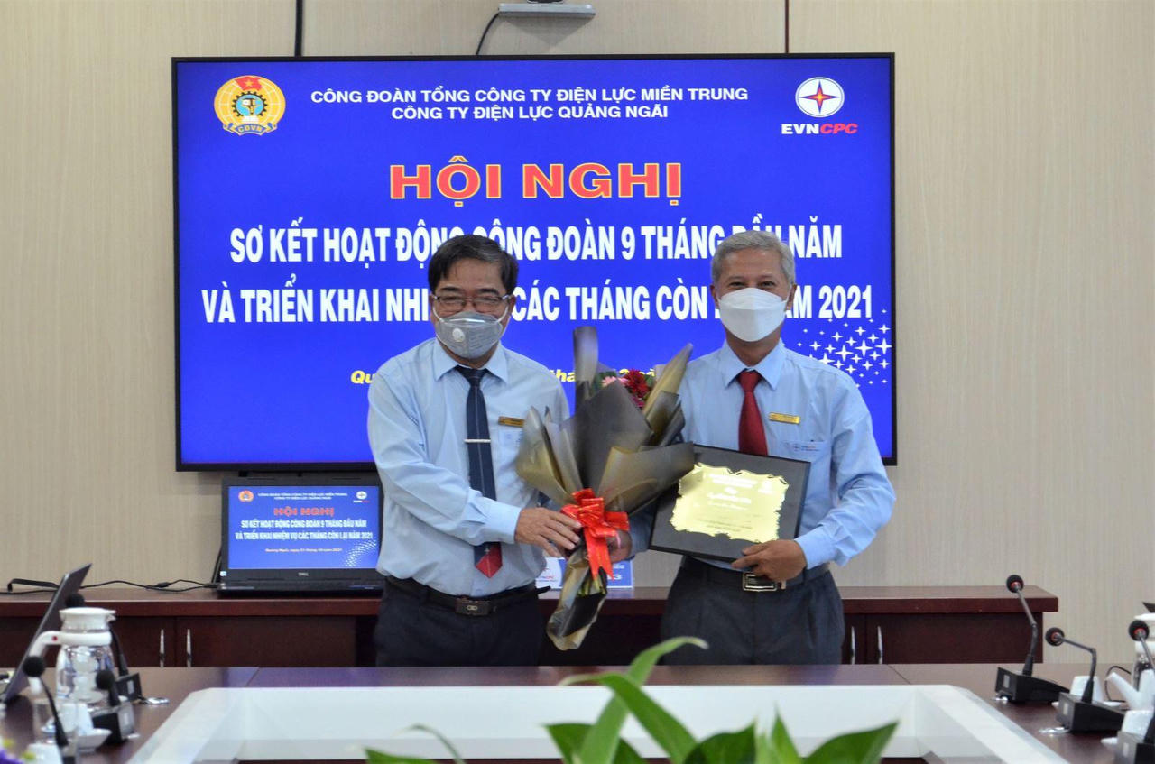 Sơ kết hoạt động công đoàn PC Quảng Ngãi 9 tháng đầu năm 2021 