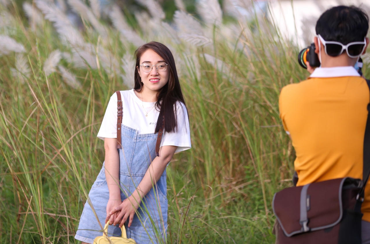 Du khách hào hứng check-in mùa cỏ lau đẹp hút hồn ở Đà Nẵng